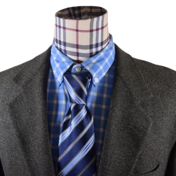 Versace V2 Gray No Vent one button Sport Coat 42 L